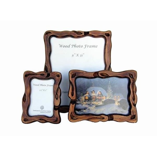 Sunshine Trading Sunshine Trading ST-23-5 Handmade Wood Photo Frame - 3.5 x 5 Inch ST-23-5 - main